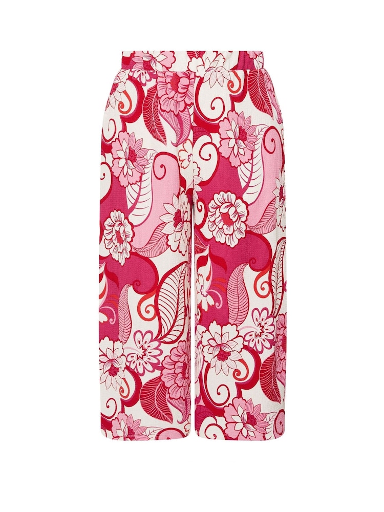 Yours Curve Pink Jersey Midaxi Culottes - Image 5 of 5