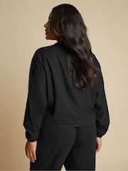 Yours Curve Black Bomber Jacket - Image 3 of 5