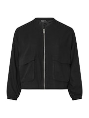 Yours Curve Black Bomber Jacket - Image 5 of 5