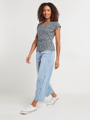 M&Co Jersey Wrap Top - Image 2 of 4