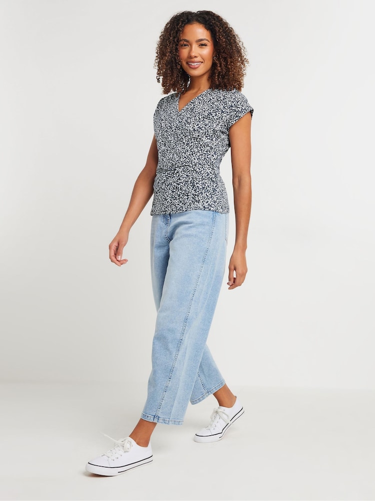 M&Co Jersey Wrap Top - Image 2 of 4