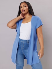Azul - Yours Curve Grown On Sleeve Cover-Up - Imagen 1 de 5