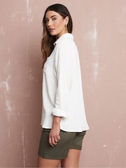 Long Tall Sally White Long Sleeve Containing Shirt - Image 3 of 5
