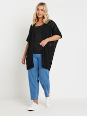 črna - Yours Curve Kimono Cardigan - Slika 2 iz 5