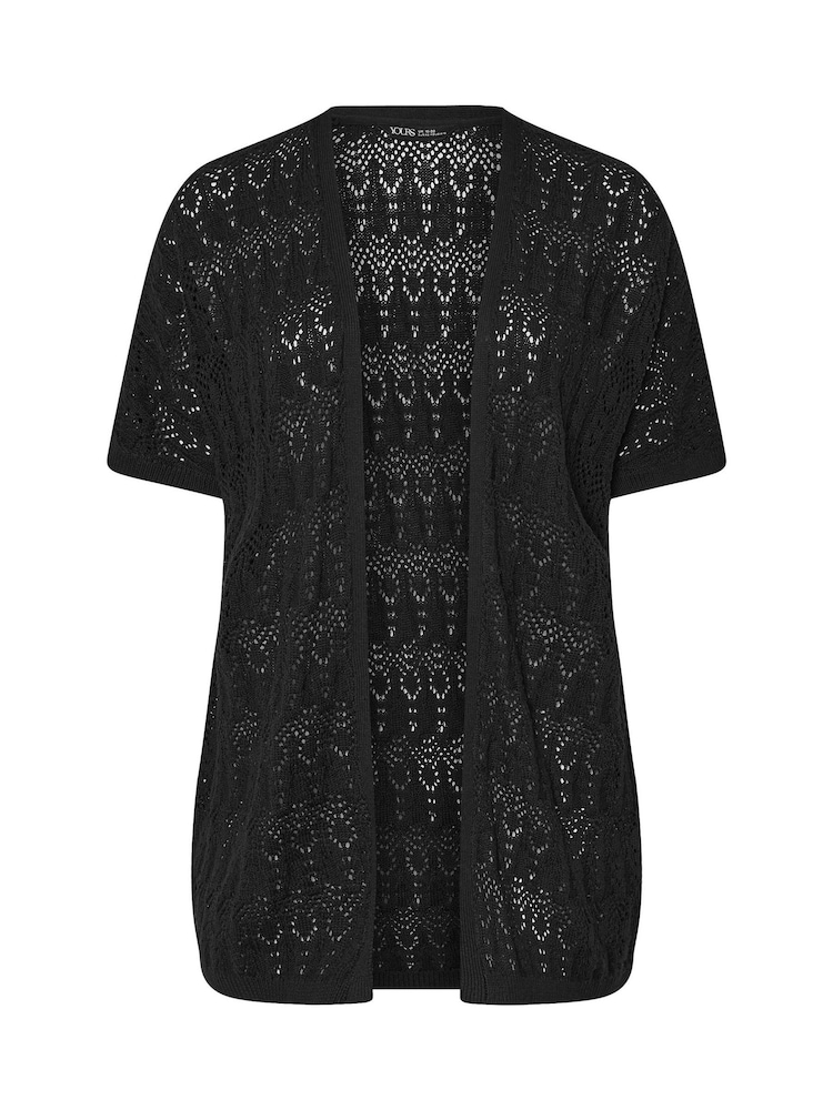 črna - Yours Curve Kimono Cardigan - Slika 5 iz 5
