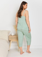 Yours Curve Heart Print Cami Crop Pyjamas Set - صورة 3 من 5