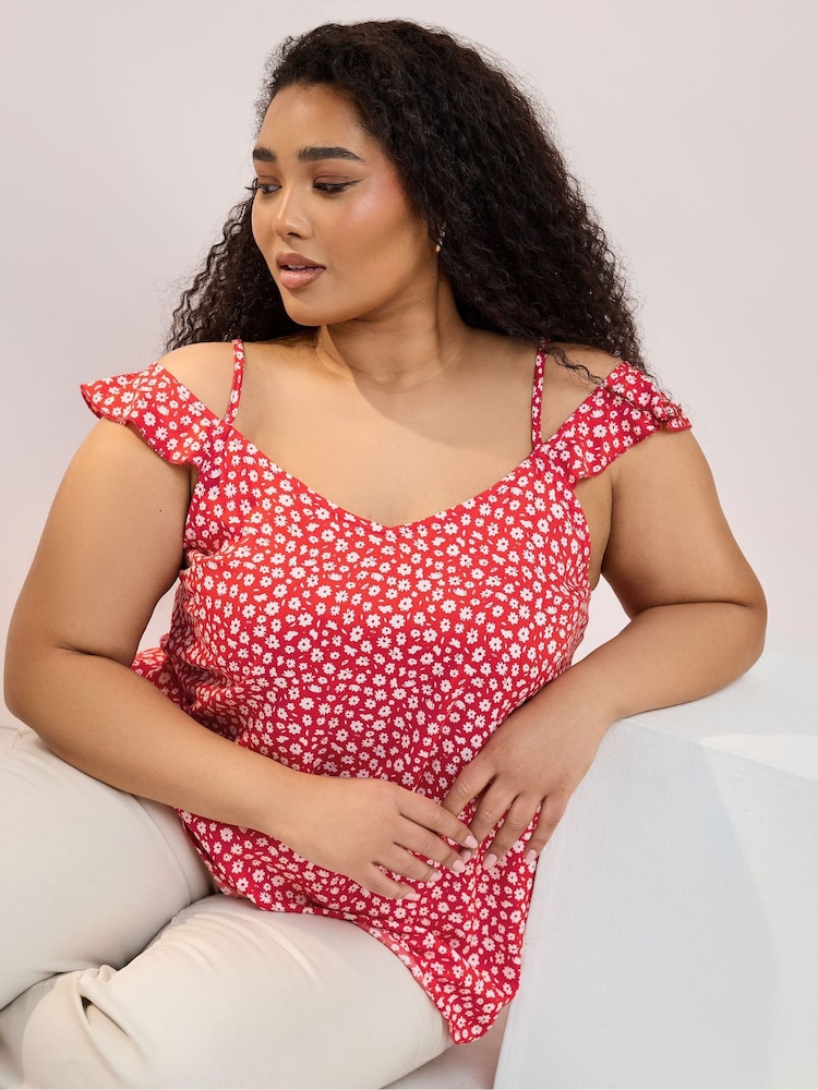 Yours Clothing Red Plus Shirt Yours Clothing Womens Plus Size