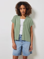 M&Co Green Grown On Sleeve Button Shirt - Image 1 of 5