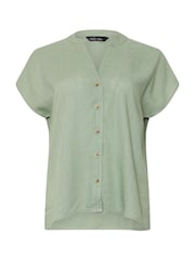 M&Co Green Grown On Sleeve Button Shirt - Image 5 of 5