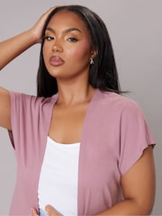 Rosa - Yours Curve Grown On Sleeve Cover-Up - Imagen 4 de 5