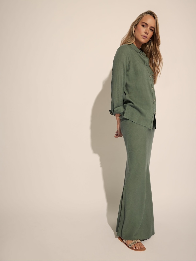 Long Tall Sally Green Long Sleeve Containing Shirt - Image 4 of 8