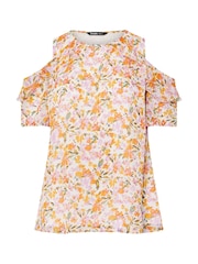Rosa - Yours Curve Lined Frill Blouse - Imagen 5 de 5