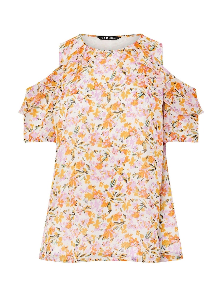 Rosa - Yours Curve Lined Frill Blouse - Imagen 5 de 5