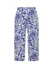 Yours Curve Blue Jersey Midaxi Culottes - Image 5 of 5