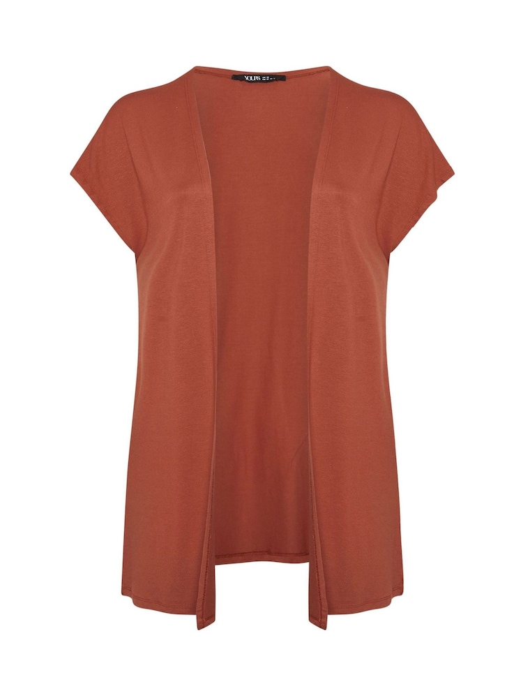 Marrón - Yours Curve Grown On Sleeve Cover-Up - Imagen 5 de 5