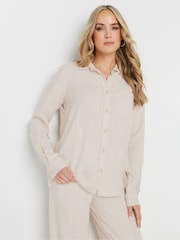 Long Tall Sally Natural Long Sleeve Containing Shirt - Image 3 of 6