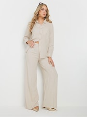 Long Tall Sally Natural Long Sleeve Containing Shirt - Image 4 of 6