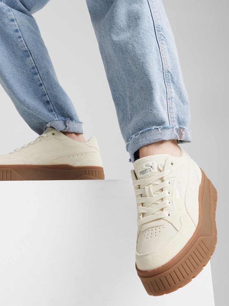 Puma Cream Womens Karmen Trainers - Image 2 of 8