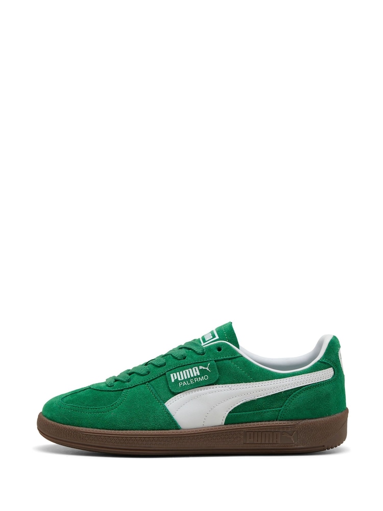 Puma Green Womens Palermo Trainers - Image 2 of 8