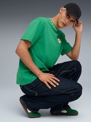 Puma Green Womens Palermo Trainers - Image 7 of 8