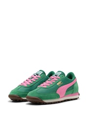 Puma Green/Pink Womens Easy Rider Trainers - Image 3 of 7