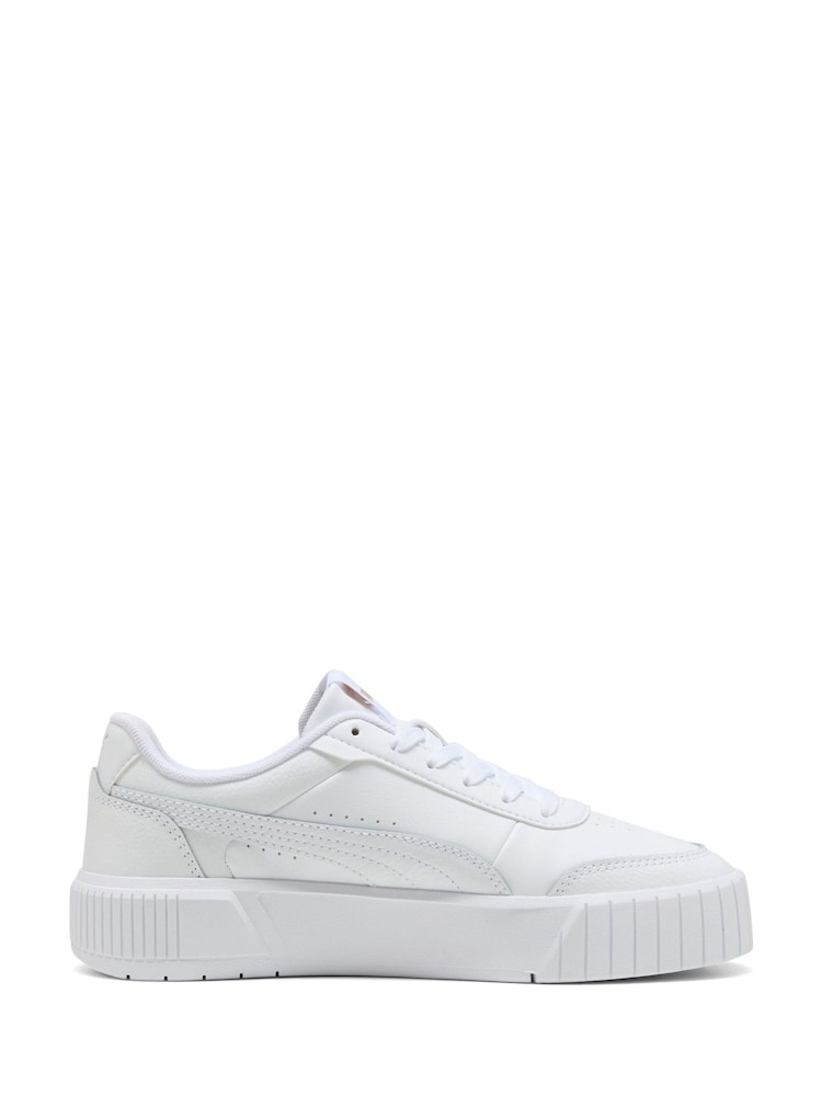 Puma White Womens Carina Mia Trainers - Image 1 of 6