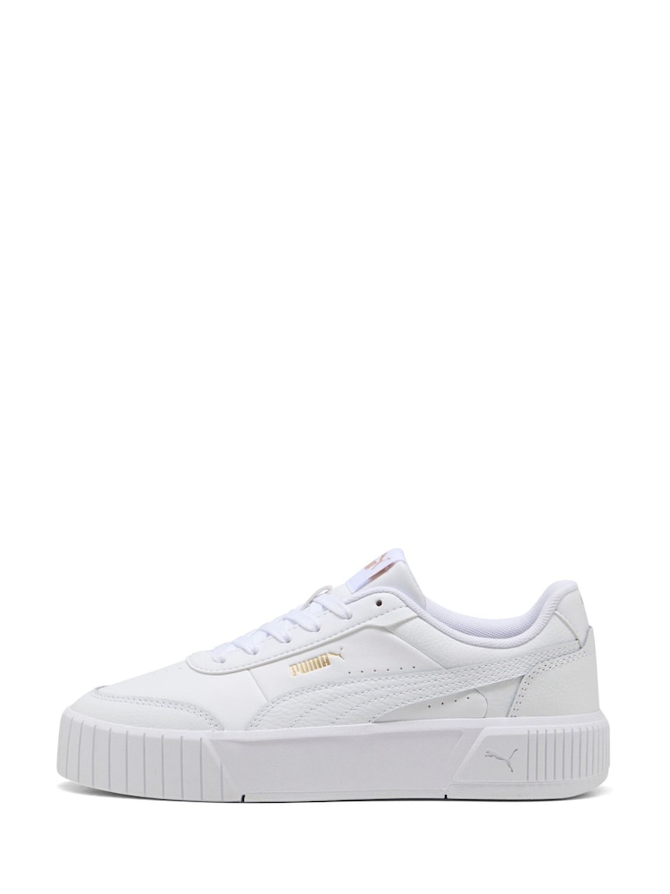 Puma White Womens Carina Mia Trainers - Image 2 of 6