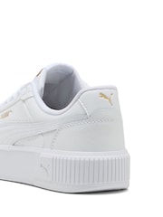 Puma White Womens Carina Mia Trainers - Image 4 of 6
