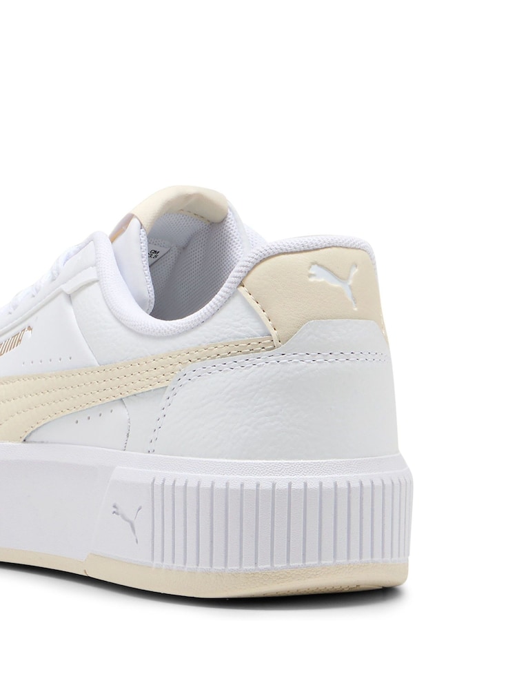 Puma White Womens Carina Mia Trainers - Image 6 of 6