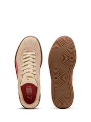 Puma Beige Womens Club Klassika Trainers - Image 4 of 6