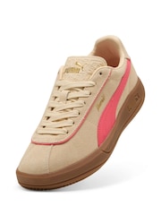 Puma Beige Womens Club Klassika Trainers - Image 5 of 6