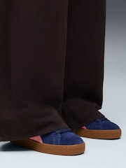 Puma Navy/Pink Womens Suede XL Trainers - Image 7 of 8