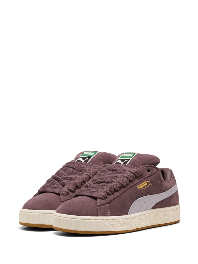 Puma Dark Purple Womens Suede XL Trainers - Image 1 of 6 Puma Dark Purple Womens Suede XL Trainers - Image 1 of 6