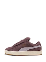 Puma Dark Purple Womens Suede XL Trainers - Image 3 of 6