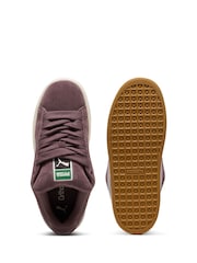 Puma Dark Purple Womens Suede XL Trainers - Image 5 of 6