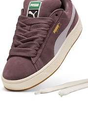Puma Dark Purple Womens Suede XL Trainers - Image 6 of 6