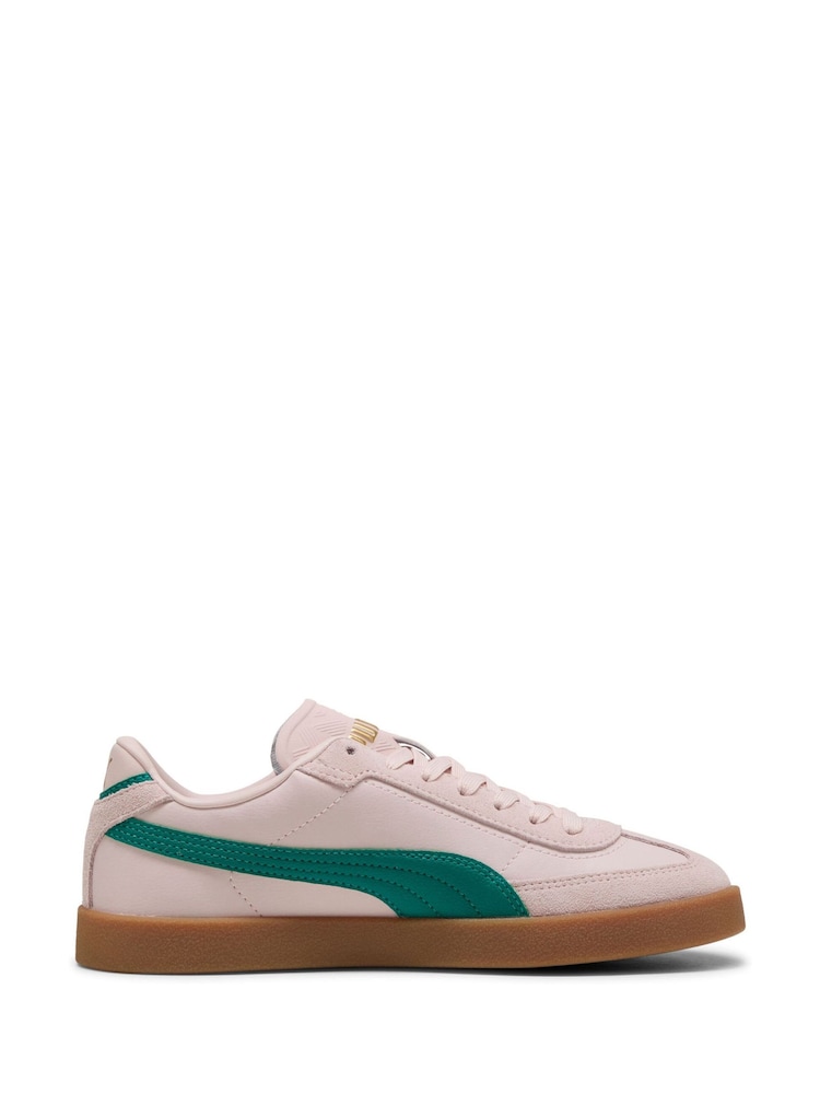 Puma Pink/Green Womens Club Era Trainers - Image 1 of 6