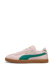 Puma Pink/Green Womens Club Era Trainers - Image 2 of 6