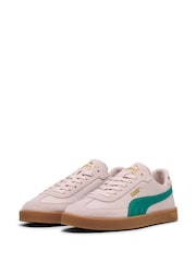 Puma Pink/Green Womens Club Era Trainers - Image 3 of 6