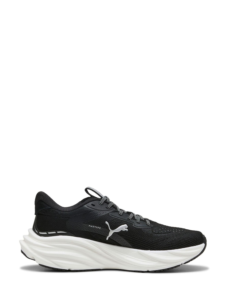 Puma Black/White Womens Magnify Nitro 3 Trainers - Image 1 of 6