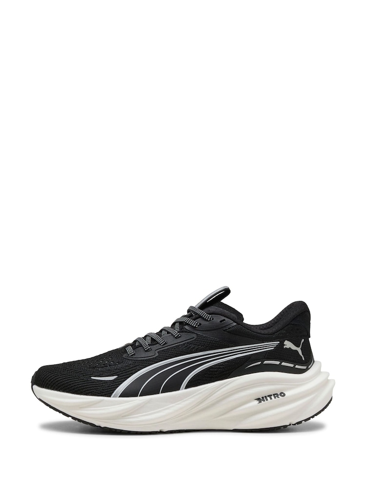 Puma Black/White Womens Magnify Nitro 3 Trainers - Image 2 of 6