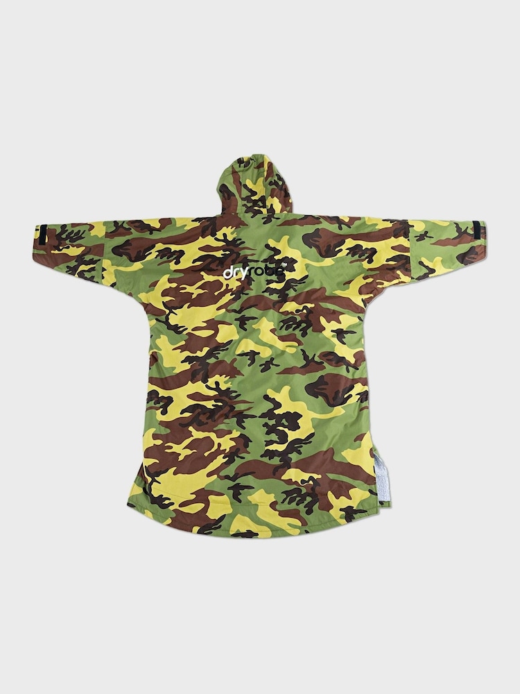 dryrobe Green/Grey Advance Adult Long Sleeve Changing Robe - Image 7 of 10