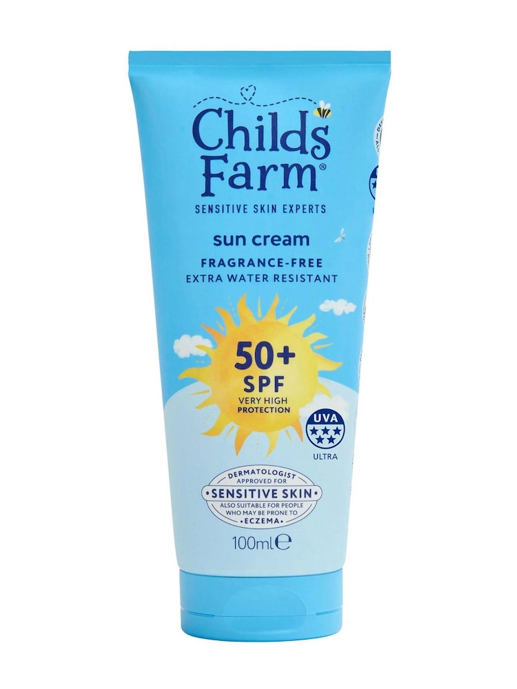 Childs Farm SPF50+ Sun Cream Fragrance Free 100ml - Image 1 of 4