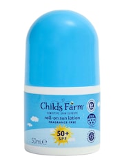 Childs Farm SPF50+ Roll On Sun Cream Fragrance Free 50ml - Image 1 of 4