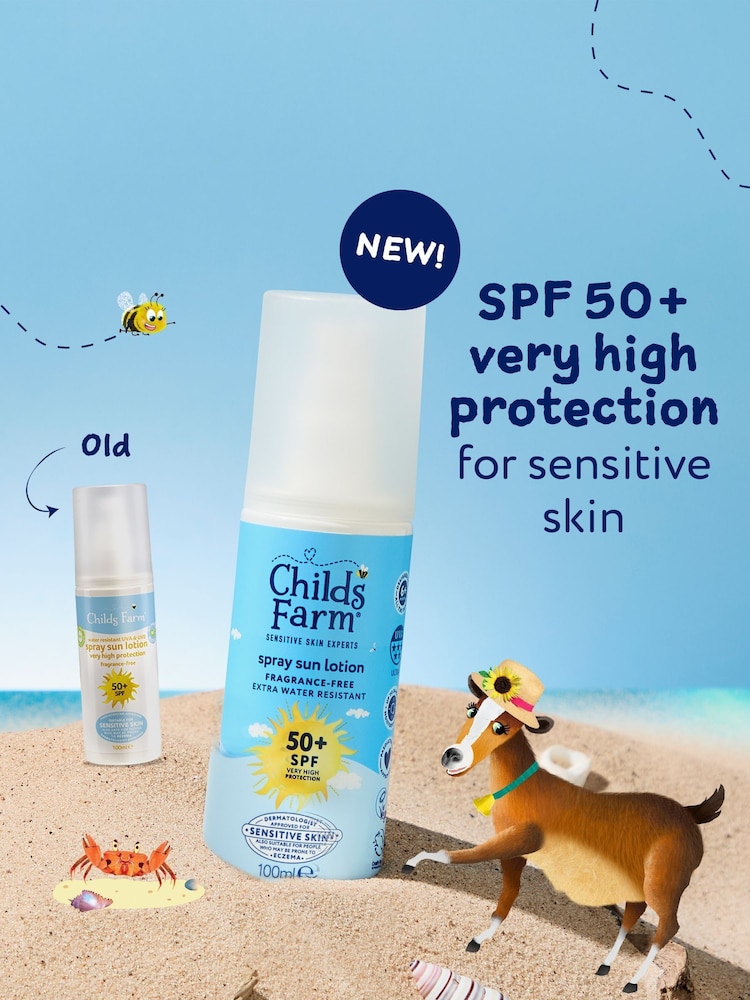 Childs Farm SPF50+ Sun Spray Fragrance Free 100ml - Image 2 of 4