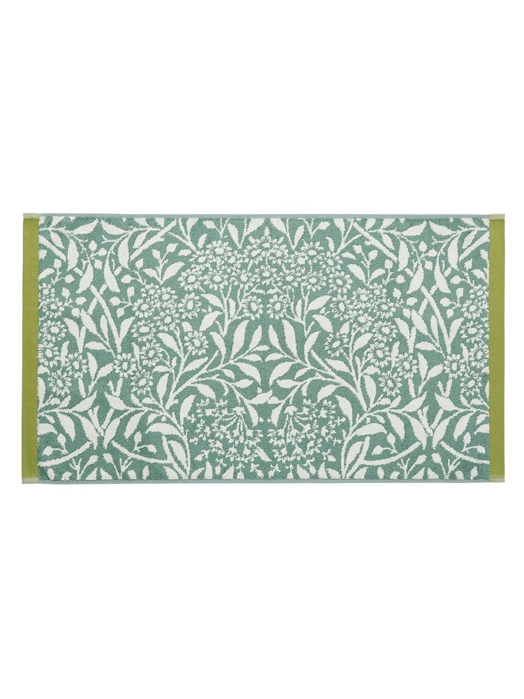 William Morris At Home Sage Michaelmas Bath Mat - Image 3 of 3