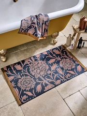 William Morris At Home Copper Wild Tulip Bath Mat - Image 1 of 3
