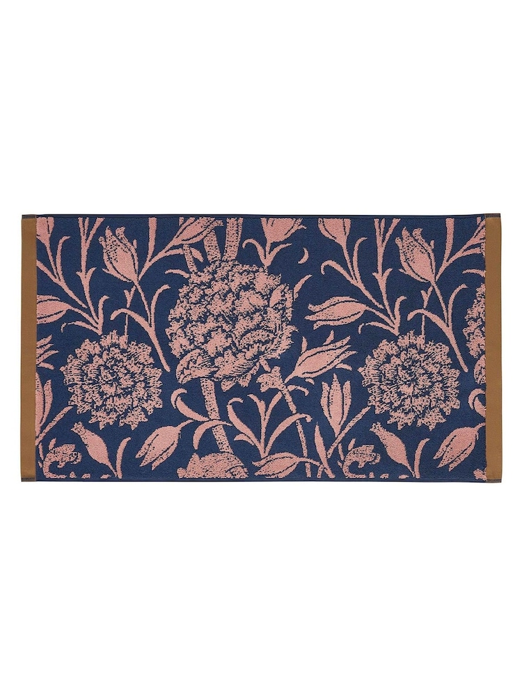 William Morris At Home Copper Wild Tulip Bath Mat - Image 3 of 3