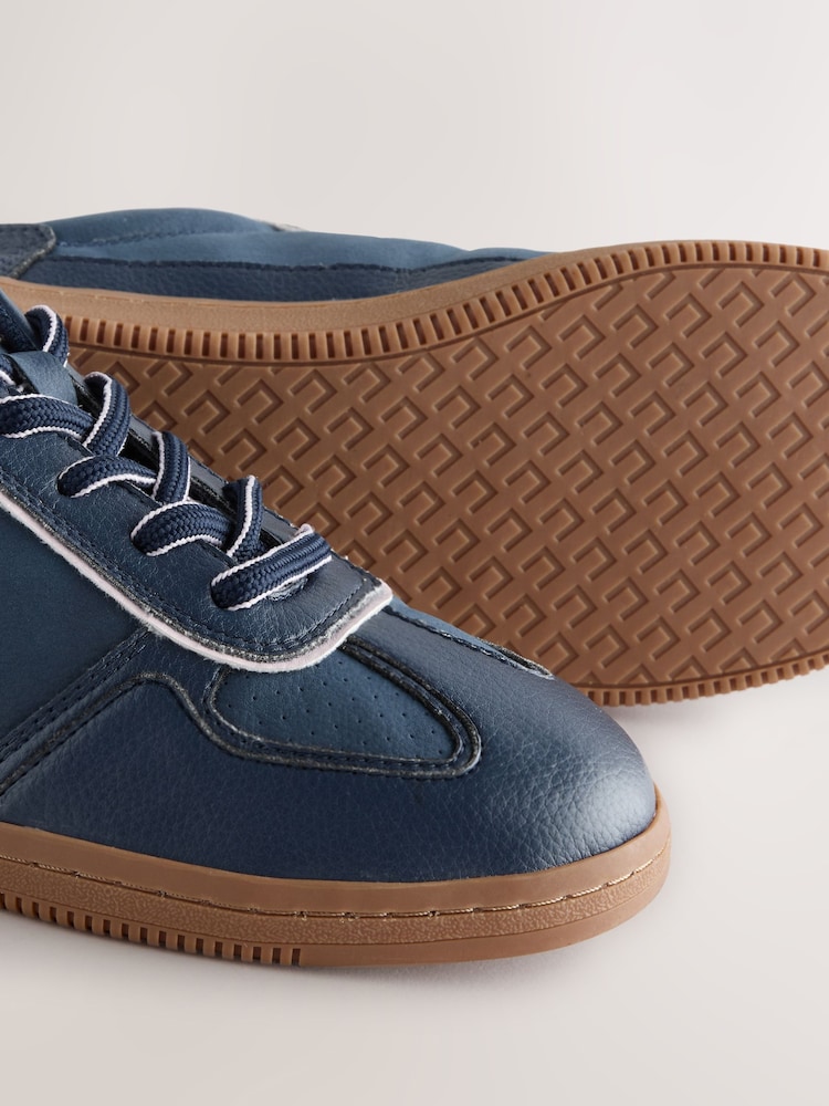 Navy Lace-Up Trainers - Image 4 of 5