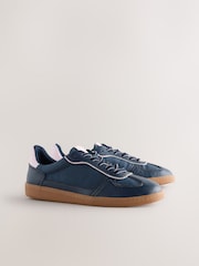Navy Lace-Up Trainers - Image 6 of 9